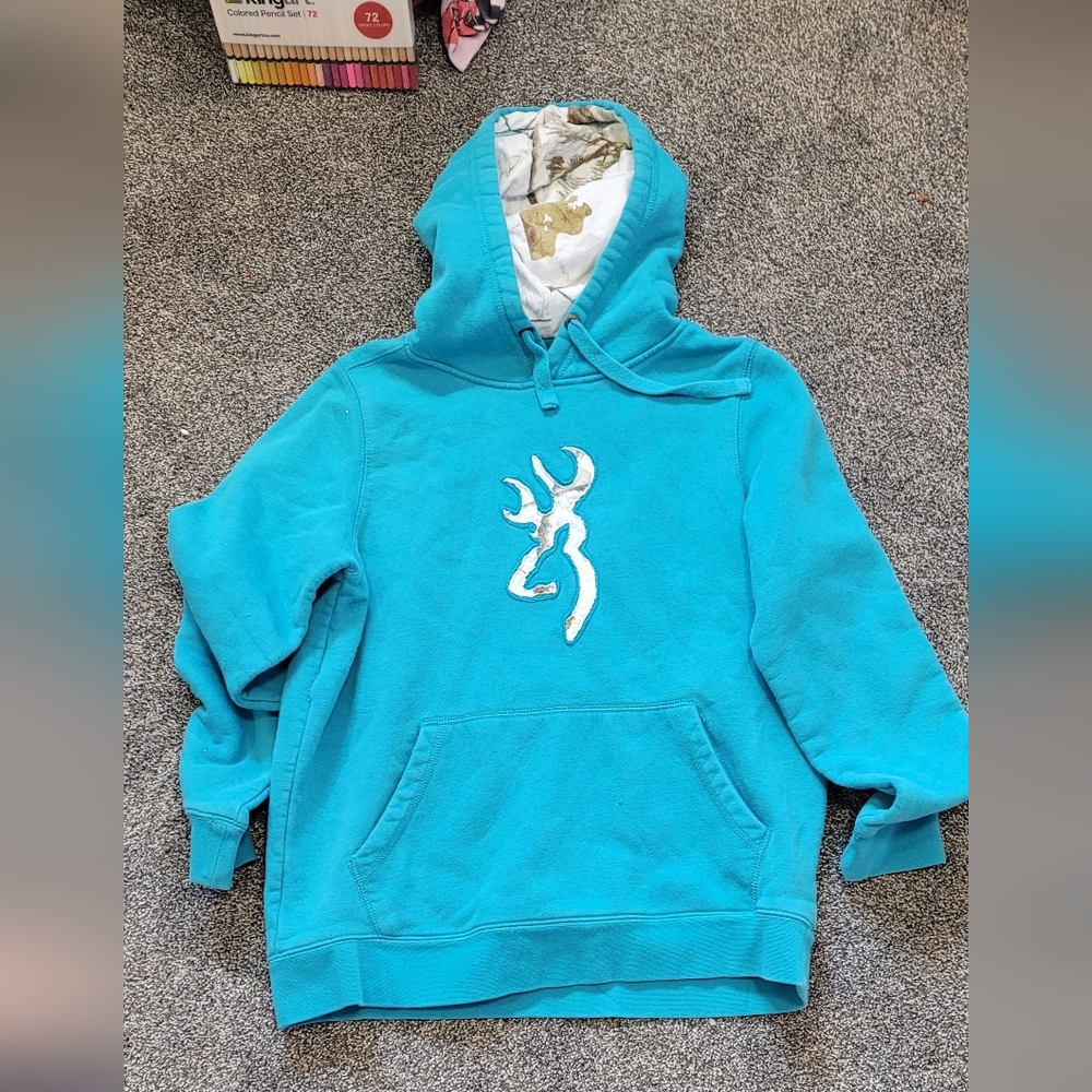 Browning blue deer camo hoodie